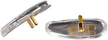 17mm Clip-on PVC Replacement Nose Pads for Ray-Ban Sunglasses (2 Pair) RB3025 / Gold