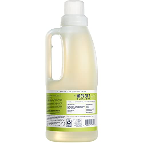 MRS. MEYER’S CLEAN DAY PROBIOTIC DRAIN MAINTENANCE LIQUID, LEMON VERBENA, FRESHENS DISPOSALS AND DRAINS, 32 FL OZ