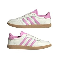 adidas Women's Breaknet Sleek Sneaker, White/Bliss
