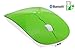 Tsmine Slim Rechargeable Bluetooth Mouse, Ultra-Slim Mice for Notebook, PC, Laptop, Computer,Windows/Android Tablet, iMac MacBook Air - Green