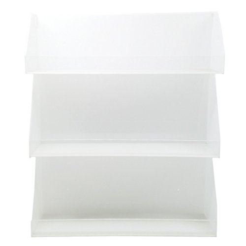 Pana Brand Big Acrylic Display Organizer Rack (Fits Spice Bottles, Nail Polish, Jars, and More) (WHITE)