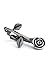 English Laundry Men's English Rose Tie Bar, Silver Metal, One Size