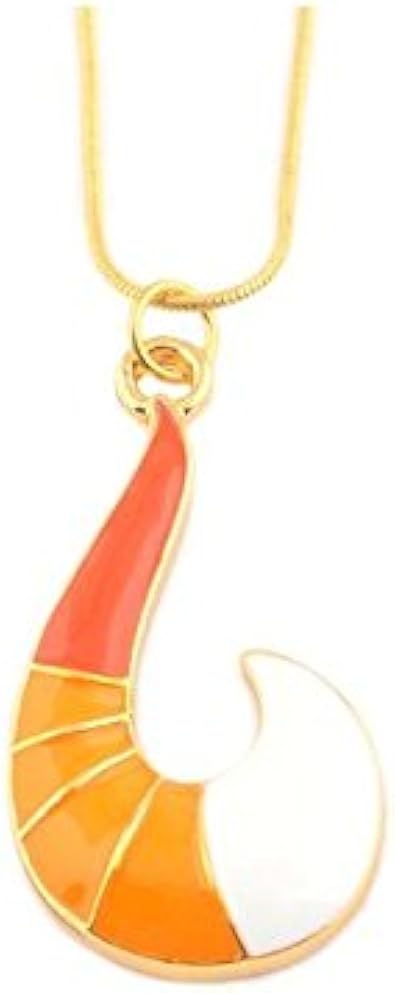 TBOP Ladybug Girl with Snake Chain Black Cat Hook Necklace for Unisex(Orange)