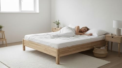 Earthing Grounding Sheet in Organic Cotton with Silver Fibre – Ground Connection with Cable and Adapter – Stress Reduction, Better Sleep and Renewed Energy 200 x 200 x 30 cm)