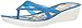crocs Women's Isabella Print Wedge Flip Flop, Blue Jean/Floral, 9 M US