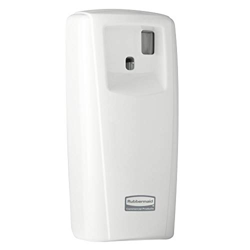 Rubbermaid Commercial 1793541 Standard LCD Display, Aerosol Air Freshener Dispenser System, White, 3.9w x 4.1d x 9.2h