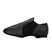 MSMAX Womens Leather Jazz Shoes Slip on Ballroom Dance Practice Teaching Shoe Black 9 M US Women