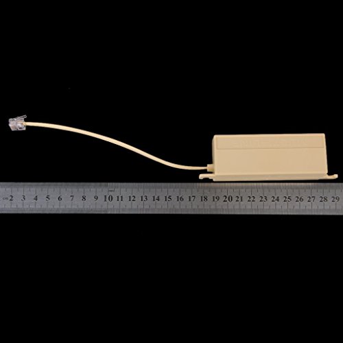 LORJE 5 Way Telephone Jack Multiple Phone Modular Outlet Splitter Connector