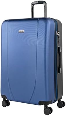 - Maletas Grandes De Viaje Rígidas Ligeras con 4 Doble Rueda 360° Maleta Grande 23 Kilos Alta Resistencia Maleta XL Duradera, Azul Marino-Antracita