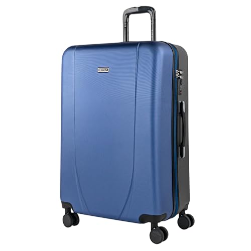 - Maletas Grandes De Viaje Rígidas Ligeras con 4 Doble Rueda 360° Maleta Grande 23 Kilos Alta Resistencia Maleta XL Duradera, Azul Marino-Antracita