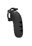 ManCage by Shots Model 09 Silicone Penis Cage 5.3 Inches Black