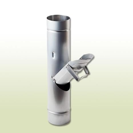 Zink Regenwasserklappe DN 76 mit Griff ohne Sieb