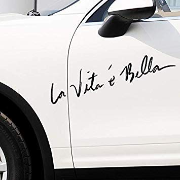 Sellify La Vita E Bella Carvehicle Decalcarcar Styling