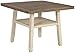 Signature Design by Ashley Bolanburg Counter Height Dining Room Drop Leaf Table, Two-tone Brown & Whitewash