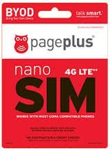 Page Plus 4G LTE Sim Nano Sim for iPhone 5,5c,5S, 6 and 6 Plus