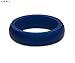Women's Navy Blue Classic Silicone Ring, Size 7