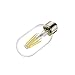Bogao E26 6W Dimmable Edison Style Antique LED Filament Tubular Light Bulb, 4000K Neutral White 600LM, E26 Medium Base Lamp, T14(T45) Tubular Shape, 65W Incandescent Equivalent, ( 4 Pack 4000K )