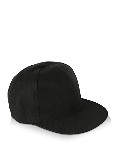 plain black hip hop cap