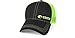 Costa Neon Offset Logo Trucker Hat, Graphite + Neon Green
