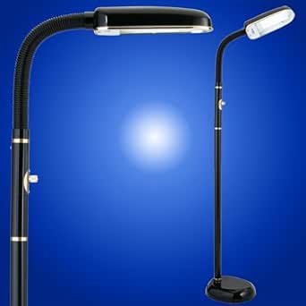 Amazon.com: Bluemax 42 Watt Task Floor Lamp, Nickel (Black ...