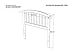 AFI Richmond Twin Size Headboard with Attachable Charger in White