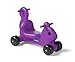 Careplay 2-in-1 Squirrel Push & Ride-on Toy, Indoor & Outdoor Use, Low Profile Seat, Recommended for Children up to 50lbs, Durable Construction, Made in The USA (Purple)