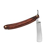 Anself Straight Edge Barber Razor Stainless Steel Blade Shaving Knife Folding Hair Shaver