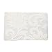 6 Pcs Thin Wipe Clean Placemats Set of 6 Placemat for Kitchen Dinner Table Place Mats Dining Placemats Plastic Waterproof, Wipeable, Translucent (Big White Flower)