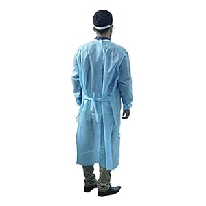 AeroGrid Non Woven Disposable Isolation Gown (30 GSM, Pack of 1)