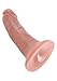 Pipedream King Cock Dildo, Flesh, 6 Inch