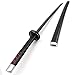 Anime Demon Slayer: Kimetsu No Yaiba Cosplay Props Tanjirou Kamado Wooden Sword Weapons Prop for Comic Halloween Party
