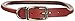 Coastal Pet - Circle T Oak Tanned Leather Round Dog Collar - Comfortable for Dogs with Long Hair or Sensitive Skin - Pet Collar Made from Full-Grain Leather - Red, 3/4