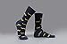 TooPhoto Mens Novelty Socks for Groomsmen Funny Mustache Colorful Crew Dress Wedding 3 Pairs mustache-3color
