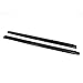 Westin Wade 72-00711 Truck Bed Rail Caps Black Ribbed Finish without Stake Holes for 1999-2004 Toyota Tacoma (Set of 2)
