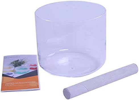 ENERGYSOUND Clear C# note Adrenals Chakra Quartz Crystal Singing Bowl 7"