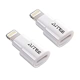 Extender Adapter,AITEE Dock Extension Connector for Lifeproof Otterbox Case Compatible with iPhone 5/5s/5c/SE/6/6S/7/8 Plus/X and iPad (White, 2pack)