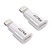 Extender Adapter,AITEE Dock Extension Connector for Lifeproof Otterbox Case Compatible with iPhone 5/5s/5c/SE/6/6S/7/8 Plus/X and iPad (White 2Pack)