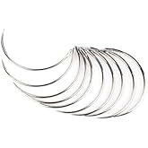 10Pcs Silver Veterinary Suture Needles for Animal Surgical Needle and Fur Sew Tool Rofessional Fur Sewing Projects, 1028 Sewing Notions and Supplies Machine Needles(1.5 inches)