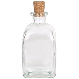 Clear Glass Square Roma Bottle