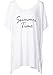Womens Letters Print Baggy Swimwear Bikini Cover-ups Beach Dress(One Size,Z-White)