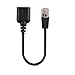 VONOTO 3.5mm to RJ9 Audio Adapter Cable - 3.5mm Audio Female Socket to RJ9 Modular Plug Adapter Cable for Connecting Your own Analog Headphone to Chat on Telephone (3.5mm to RJ9)