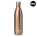MIRA 25 Oz Stainless Steel Vacuum Insulated Water Bottle | Double Walled Cola Shape Thermos | 24 Hours Cold, 12 Hours Hot | Reusable Metal Water Bottle | Leak-Proof Sports Flask | Rose Gold