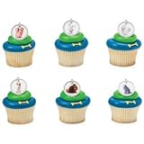 24 Pack The Secret Life of Pets Dog Tags Cupcake Rings Max and Snowball Kids Birthday Party Supplies Great for Favor Bags