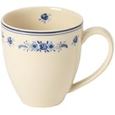 Costa Nova Ceramic Stoneware 14 fl oz Mug - Vila Collection, Beige-Blue | Microwave &amp; Dishwasher Safe Dinnerware | Food Safe Glazing | Restaurant Quality Tableware