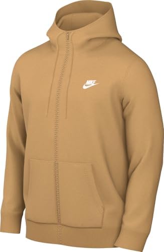 Nike Sportswear Club Fleece Pullover Hoodie (BV2654-224, FLAX/FLAX
