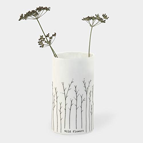 East of India: Boxed Porcelain vase - Wild Flowers