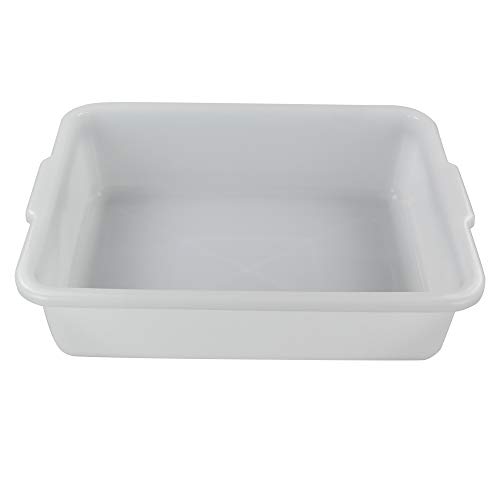 Kekow 4-Pack 22 L Commercial Bus Tubs/Bus Box, White Large Plastic Tote Box - Thumbnail 2