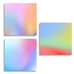 3 Piece Canvas Wall Art - Colorful Quotes - Modern Home Art Stretched and Framed Ready to Hang - 12"x12"x3 Panels