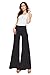 Made By Johnny WB750 Womens Chic Palazzo Lounge Pants M Black