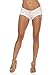 Soojun Women's Sexy Cut Off Low Waist Booty Denim Jeans Shorts, White, US 4